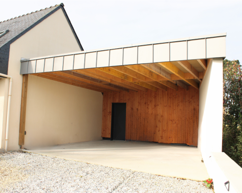 Carport sur mesure, par MCP Bramoull&eacute; dans le Finist&egrave;re Nord