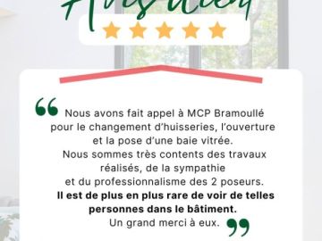 ⭐️ Un immense 𝐌𝐄𝐑𝐂𝐈 à notre client pour ce magnifique retour ! 

Bravo également à notre équipe, spécialiste dans la pose de fenêtres et baies coulissantes....