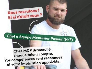 🔨 Derrière chaque chantier réussi, il y a avant tout des femmes et des hommes passionnés.

Parmi eux, Nicolas, Menuisier poseur chez MCP Bramoullé, met...