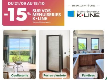 C'est le jour J ! 🚀
 
🔥 La promo K-LINE est lancée ! 
Profitez de cette offre exceptionnelle sur la fourniture de vos #menuiseries extérieures en aluminium....