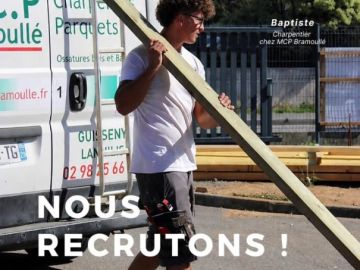 🪵 Et si c'était toi notre futur(e) Charpentier(ère) ? 💪 #recrutement
 
Comme 𝐁𝐚𝐩𝐭𝐢𝐬𝐭𝐞, #charpentier chez MCP Bramoullé, mets ton savoir-faire et ta passion...